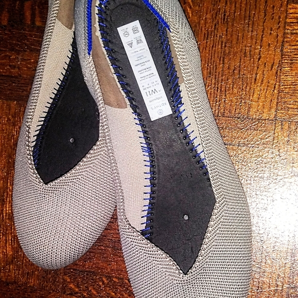 Rothy's Shoes - Rothy’s The Flat Round Toe Birdseye Flax Cream Comfort Ballet Flat NO INSOLES